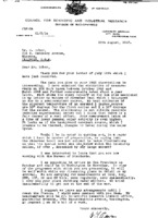 Joseph L. Pawsey to Grote Reber re: Solar activity research; proposed visit to DC