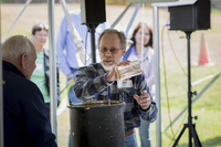 Photograph - Opening time capsule