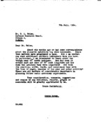 Grote Reber to G. L. Nelms re: Asks for information about the trough near 45 degrees latitude