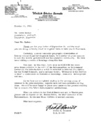 Senator Fred R. Harris to Grote Reber re: Science funding and policy in the US