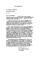 Grote Reber to George C. Southworth re: Jansky&#039;s instrumentation work in 1931; Reber&#039;s current work with circular array over 1 sq km