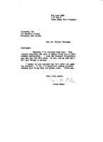 Grote Reber to Milton Trautman re: Reply to letters regarding carbon sample C-322