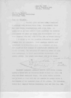 Grote Reber to Fred L. Whipple re: Position accepted with Belmont Radio Corp; corrections of earlier results, description of current work