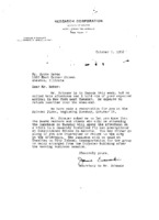 Jennie Ewanoski to Grote Reber re: Arrangements for lunch on 10/14/1958
