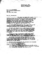 Grote Reber to George C. Southworth re: Instrumentation to measure cosmic static; possibility of Bell Labs sponsoring radio astronomy work