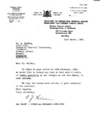 Dr. Schlieben to D. Martin re: 4 tubers of Boweia volubilis sent