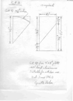 Part A and B cut from aluminum - line drawings and notes