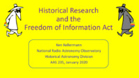 Historical Research and the Freedom of Information Act (Ken Kellermann), January 2020