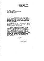 Grote Reber to Bart J. Bok re: Manuscript for AAAS meeting