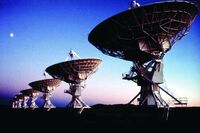 Very Large Array &amp; Moon