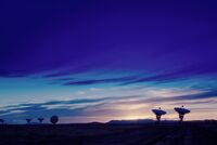 Very Large Array at Sunset, 2002