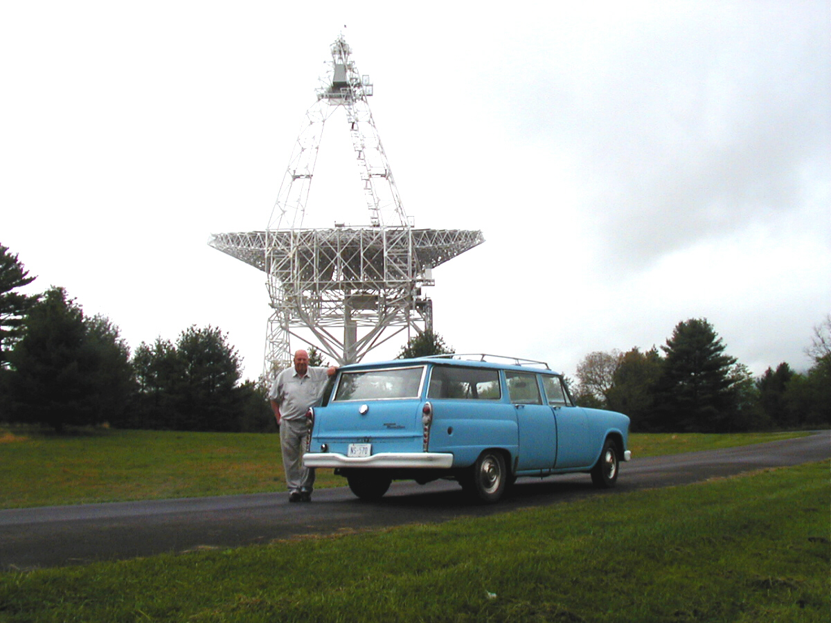 [Doc, Blue Bus, and Tatel telescope]