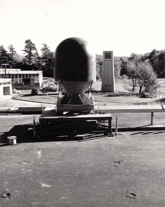 [Polaris sextant and antenna range tower]