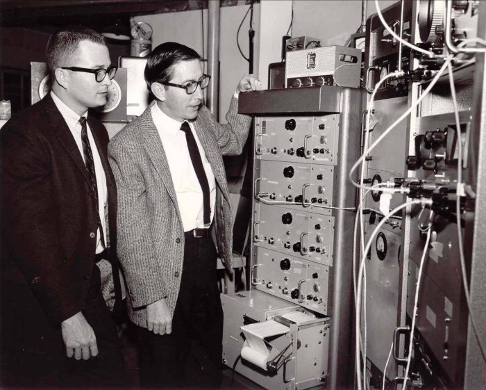 [Tyler and Copeland at Needham telescope console]