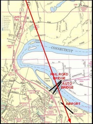 [Map of bridges at Northampton]