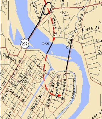 [Map of Holyoke Dam and canals]