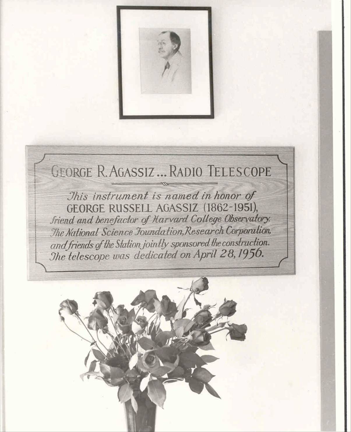 [Telescope dedication plaque]