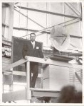 [Doc Ewen at Harvard 60ft dedication, 1956]