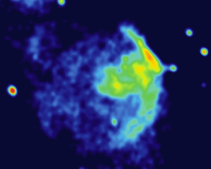 VLA Image of
Pulsar B1757-24 and its Supernova Remnant