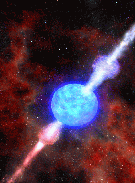 Artist's conception of burst