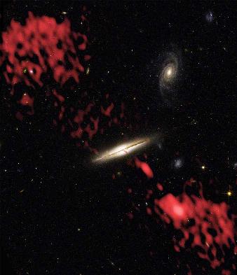 Radio-optical view of galaxy