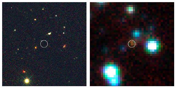 Location of Distant Galaxy