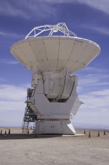 The first ALMA antenna to be handed over to the observatory